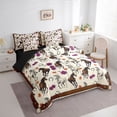 thumbnail image 3 of Homewish Western Horse Animal Twin Bedding Sets 7-Piece for Teen, Floral Flower Bedding Comforter Set, Vintage Rustic Farmhouse Reversible Sheet Sets, Microfiber Bedroom Decor, 3 of 7