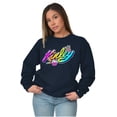 thumbnail image 4 of XOMG POP Kinley Sweet and Salty Women Crewneck Sweatshirt Brisco Brands X, 4 of 6