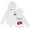 White, variant on Bibifish Kids Hoodies Cherry & Bowknot Print Hooded Sweatshirts Soft Drawstring Hood Comfort Fit Casual Fall Winter Daily Wear Cute Hoodies