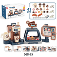 thumbnail image 4 of Máquina de café con luz y sonido de simulación para niños, máquina de café, dulces, postres, supermercado, compras, cajero, juguetes para jugar a las casitas, 4 of 5