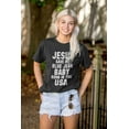 thumbnail image 5 of Jesus Save Me Baby Born in the USA Men's Graphic T Shirt Tees Brisco Brands S, 5 of 6