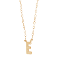 thumbnail image 2 of Women's Welry Initial 'E' Pendant Necklace in 14kt Yellow Gold, 17", 2 of 4