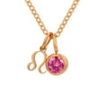 thumbnail image 1 of Collier Rune Tridimensionnel des Douze Constellations, Luxe Léger, Couleur, Collier Pierre de Naissance en Strass, Collier en Acier Inoxydable, 1 of 6