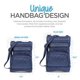thumbnail image 3 of Bolso Cruzado Krediz de Cuero para Mujer con Correa Ajustable, 3 of 9