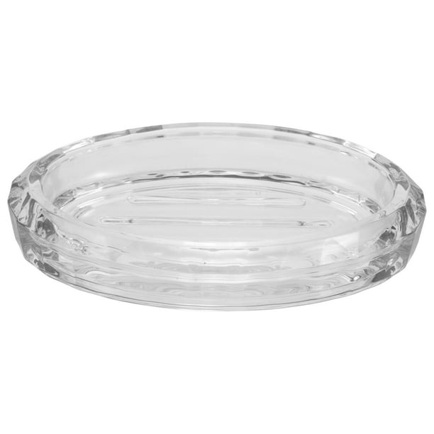 Recipiente para jabón de baño Jabonera de vidrio Jabonera ovalada Rejilla para jabón Jabonera en barra Estuche para jabón para el hogar