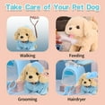 thumbnail image 2 of Sunforu Pet Care Play Set, Little Plush Yellow Dog Grooming Toys with Puppy Carrier Feeding Dog Educational Toys for Toddler Kids, 2 of 7