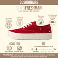 thumbnail image 3 of Cushionaire Freshman Womens Sneakers, Lightweight Casual Fashion Shoes for Women with Memory Foam, Wide Widths Available, 3 of 13