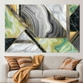 thumbnail image 2 of Contemporary Artwork, Shimmery Canvas, Modern Poster, Grey Wall Decor, Marble Art, Abstract Art, Alcohol Ink Canvas Art, Green Printed, Canvas Wall Decor - Gallery Wrapped, 2 of 9