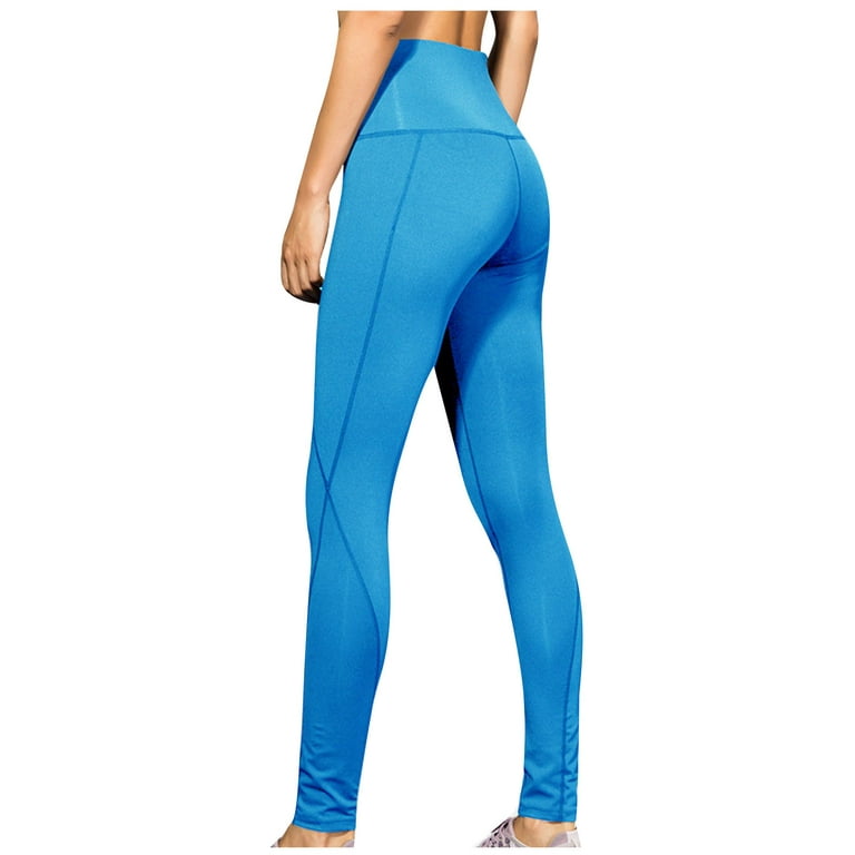 SELONE Leggings for Women with Pockets Pull On Yoga Pants Scrunch High  Waisted Workout Leggings Skinny Butt Lifting Solid Slim Fit Gym Leggings