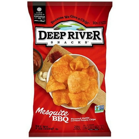 Deep River Mesquite BBQ Kettle Chips, 8oz