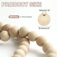 thumbnail image 2 of Uxcell 50Pcs 15mm Cuentas de Madera, Cuentas Redondas de Madera Natural Sin Terminar para Hacer Joyería de Pulseras, 2 of 6