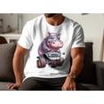 thumbnail image 3 of Funny Hippo Driving Monster Truck Gift for Men Women Kids T-Shirt Cute Hippo Monster Truck Birthday Holiday Presents Tshirt, 3 of 10