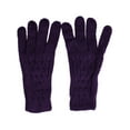 thumbnail image 3 of CTM  Knit Beanie Hat with Pom and Matching Gloves Set (Women), 3 of 5