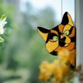 thumbnail image 3 of Vitral Gato Perro Creativo Lindo Ventana Proyección Ornamento Regalo Ventosa Gancho para El Oficina, 3 of 8
