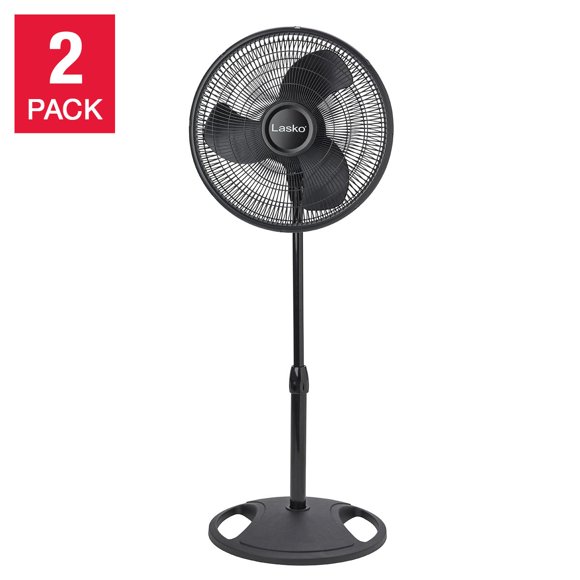 Lasko Ventilateur sur Pied Oscillant 40,6 cm (16 Po), Lot de 2