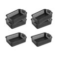 thumbnail image 3 of yotijay 6 Pieces Desktop Storage Baskets Paper Storage Baskets Containers Decor Cosmetic Black, 3 of 9