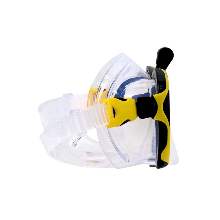 Body Glove Passage Adult Swimming Diving Snorkel Mask with GoPro Mount, Yellow
