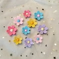 thumbnail image 4 of Oleegame 2PC 10pcs Summer Colorful Flower Cake Decoration Plugin Spring Flower Season Dessert Set Accessories Pink, 4 of 9