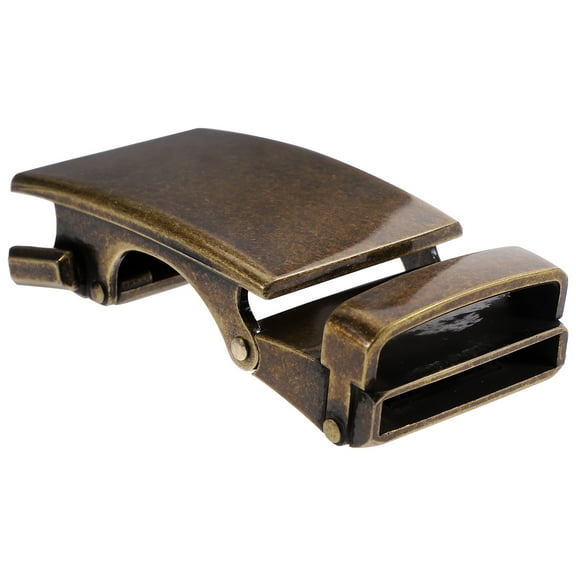 OUNONA Men's Coffee Alloy Automatic Belt Buckle for Easy Adjustment Perfect for Formal Occasions 1Pc