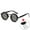 Black, variant on Adjustable Tint Sunglasses for Men Women, 1-9 Gear Dimming Polarized Sunglasses With Stepless Rotation, Uv400 Nd Filter Retro Round Metal Frame for Driving Fishing Outdoor
