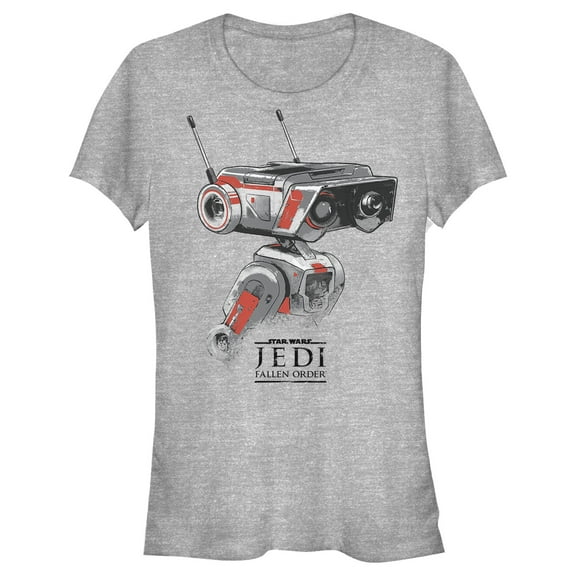 Junior's Star Wars Jedi: Fallen Order BD-1 Grunge  Graphic Tee Athletic Heather Large