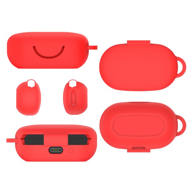Audífonos Caja de carga de silicona cubre la caja del para Anker Soundcore Sport X10 (rojo)
