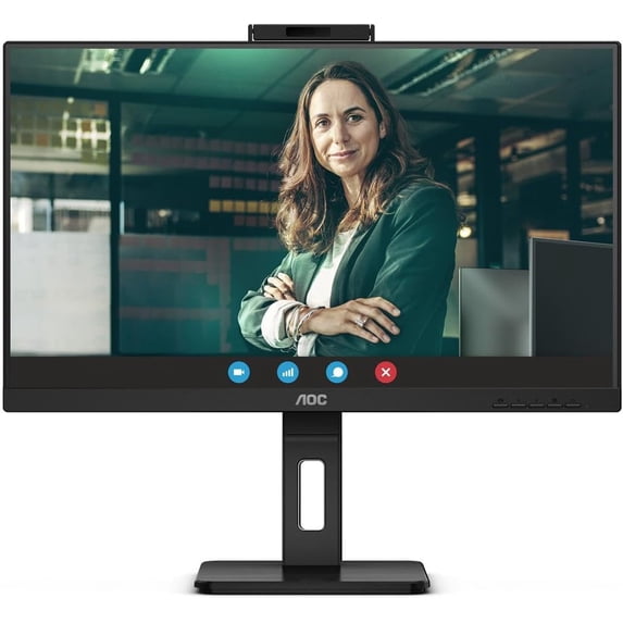 Restored AOC Q27P3CW 27 Webcam WQHD LCD Monitor - 16:9 - Textured Black (Refurbished)