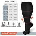 thumbnail image 1 of LOVEVER 3 Pairs Plus Size Compression Socks for Women and Men Wide Calf Extra Knee High Support for Circulation-Style 4-2XL, 1 of 6