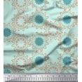 thumbnail image 1 of Soimoi Green Heavy Canvas Fabric Sun Mandala Decor Fabric Printed Yard 58 Inch Wide, 1 of 1