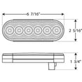 thumbnail image 4 of Optronics STL12RBP Fleet Count Waterproof LED Oval Stop and Turn Tail Light, 4 of 4