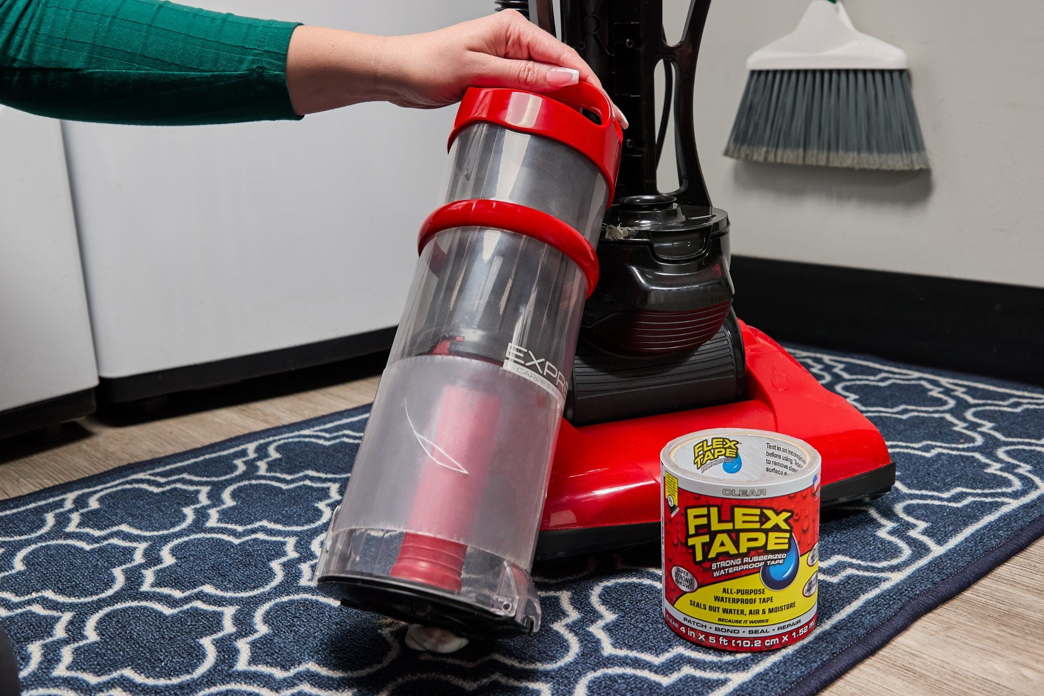 Flex Tape Strong Rubberized Waterproof Tape, 4 in x 5 ft, Clear