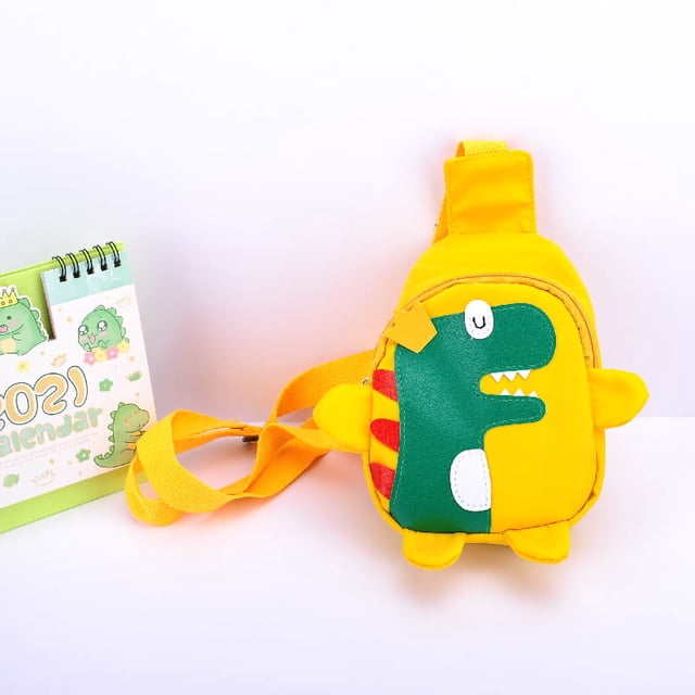 Bolso De Hombro único Bolso De Hombro Bolso De Dibujos Animados Mochila De Pecho Lindo Pequeño Dinosaurio Bandolera Portátil De Dibujos Animados Pecho Mochila Con Correa De Anggrek Otros