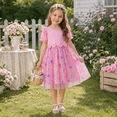 thumbnail image 3 of IPIO Toddler Girls Butterfly Mesh Dress, Princess Birthday Dress with Puff Sleeves for Summer Party, Everyday Wear 2t tutu, 3 of 7