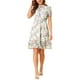 thumbnail image 1 of INSPIRE CHIC Vestido de Chifón con Volantes y Mangas Cortas A-Line Floral para Mujeres XL Blanco, 1 of 8