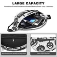 thumbnail image 4 of Fanny Pack Halloween Black Pumpkin Silhouettes Waist Pack Bag,Running Cross Bag,Waterproof Large Fanny Packs for Women Men for Travel Running Hiking Cycling, 4 of 6
