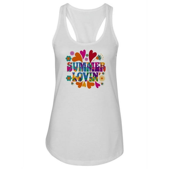Summer Lovin' Pop Art Style. Tank Women -Image by Shutterstock, Female x-Large
