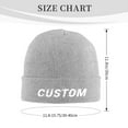 thumbnail image 2 of Custom Beanie Hat for Men, Add Your Photo, Pattern, Name or Text, Customized Winter Gift for Dad, Husband, Son, boyfriend., 2 of 8