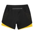 thumbnail image 4 of CAIVO Women Workout Two Layer Lined Athletic Shorts Breathable Loose Fit Training Bottoms For Running Basketball Gym And Casual Wear Comfort Summer Outdoor Work Solid Color Bottoms, 4 of 5