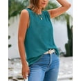 thumbnail image 7 of BTFBM Sleeveless Sweater Tops for Women Crew Neck Lightweight Casual Loose Tank Summer Outfits Fashion Clothing, 7 of 7
