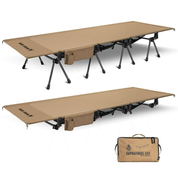 Cuna de camping ONETIGRIS SUPRATIROS XXL 220 x 80 cm de altura Adj.