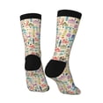 thumbnail image 3 of Goofa Famous Places Printed Men's Crew Socks, Soft Durable Breathable Moisture-Wicking with Odor Control Cotton socks, 3 of 9