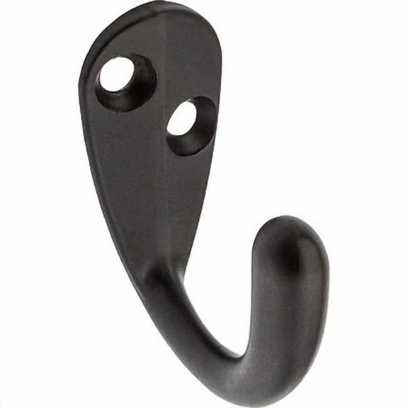 Wall Hook For Clothes,Single Prong,Oil-Rubbed Bronze Finish,Holds 35-Lbs. -N330-