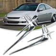 thumbnail image 3 of Emblem Badge Decal Sticker Metal Silver Stable 137Mm X 48Mm 3D Car Sticker Car Side Sticker Chrome Extended Edition Mingyiq, 3 of 9