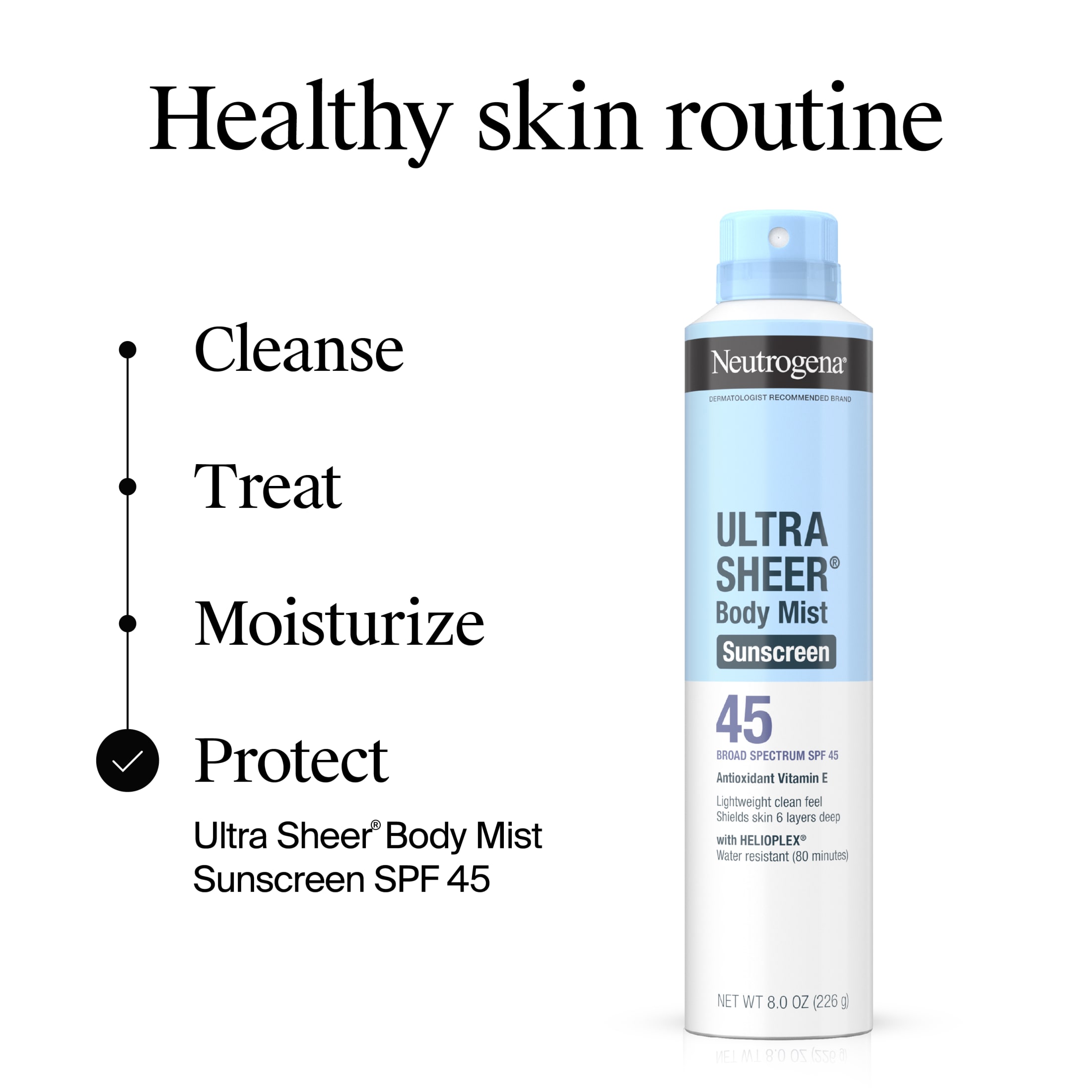 Neutrogena Ultra Sheer Sunscreen Spray SPF 45, 8 oz photo 8