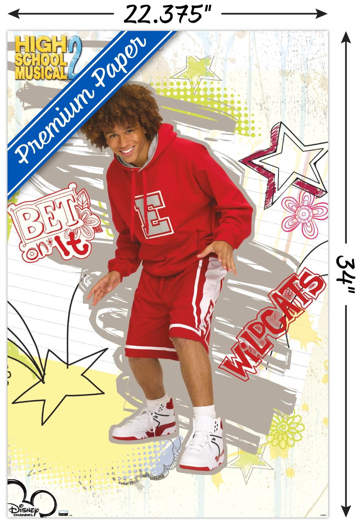 High School Musical 2 - Bet On It Wall Poster, 22.375" x 34"