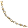thumbnail image 2 of 14K Two-Tone Gold bracelet Fancy Link, 7.5 in 8.23 mm, 2 of 2