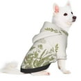 thumbnail image 5 of Cauagu Herbs and Wildflowers Pattern Winter Pet Hoodie Sweatshirts- Dog Hoodie Sweater with Leash Hole - Cute Dog Hoodie - Pet Clothes Puppy Cat Custume -Medium, 5 of 8