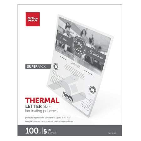 UPC: 0735854738563 | Office Depot® Brand Thermal Pouches  5 mil  9  x 11 1/2   Clear  Pack Of 100