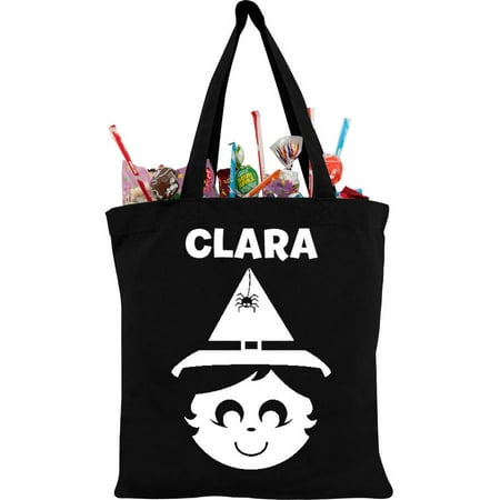 Personalized Sweet Witch Glow In The Dark Tote Bag