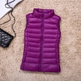 thumbnail image 1 of Chaqueta de plumón ligera de otoño e invierno, chaleco de cuello alto para mujer coreana, chaleco de plumón de gran tamaño, forro versátil, 1 of 5